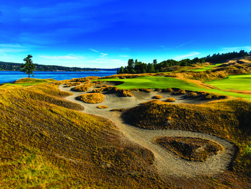 The Third Hole of Chambers Bay in University Place, WA. on Tuesday, July 1, 2014. (Copyright USGA/John Mummert)
