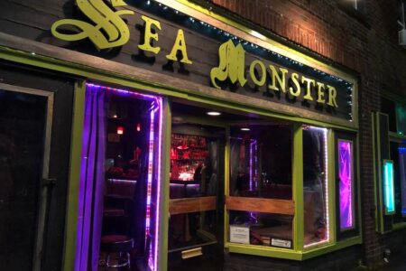 Street view of the entrance to 