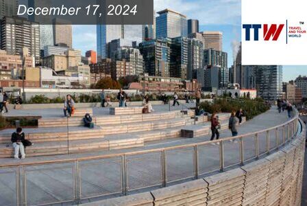 Overlook Walk on top of Seattle Aquarium's Ocean Pavilion.