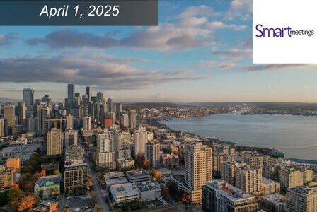 Aerial view of downtown Seattle.