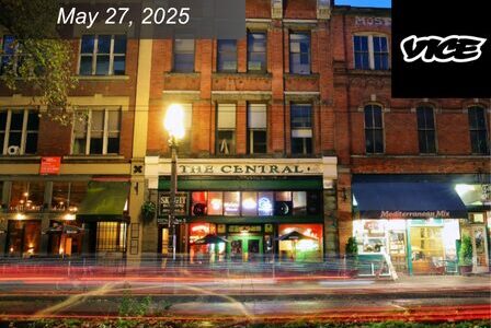 Night street view of 