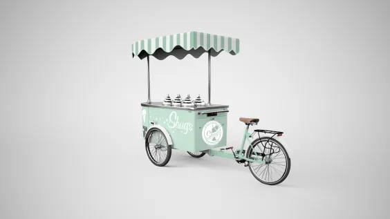 Mobile Ice Cream Cart